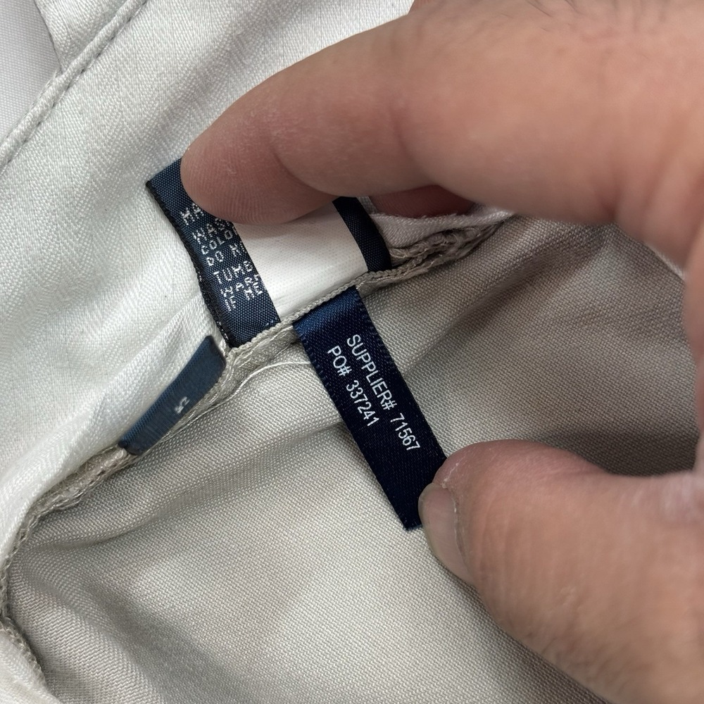 Polo by Ralph Lauren Preston Pants Khaki Chino Men's Sz 34x32 But Fits 34x31 in - Picture 12 of 16